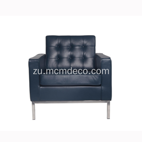 Ifenisha yesimanjemanje ye-Premium Leather Florence Knoll Sofa